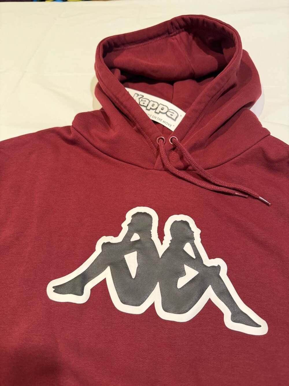 Kappa Logo Airiti Men's Burgundy Hoodie Size Large New with Tag